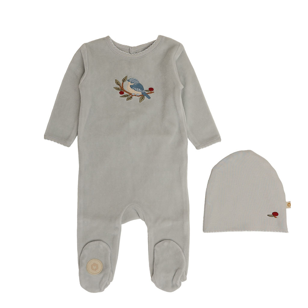 Bird & Branch Footie & Hat Set