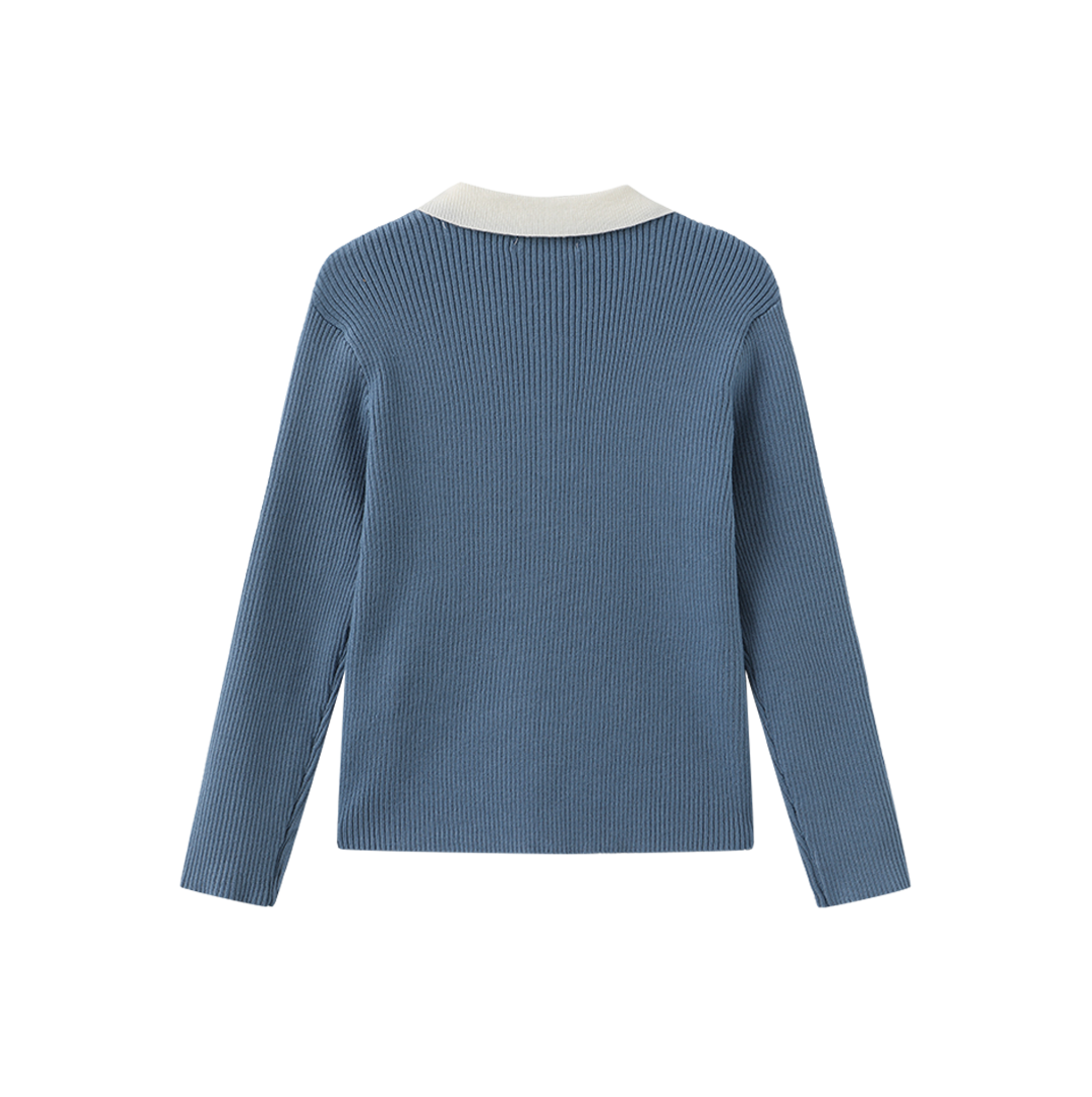 Palli Ribbed Collared Sweater