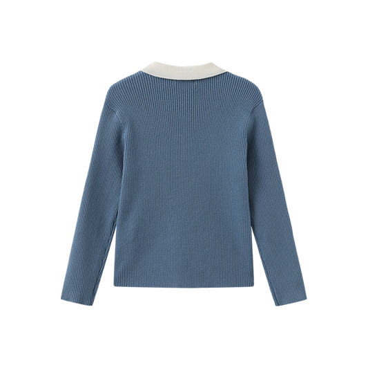 Palli Ribbed Collared Sweater