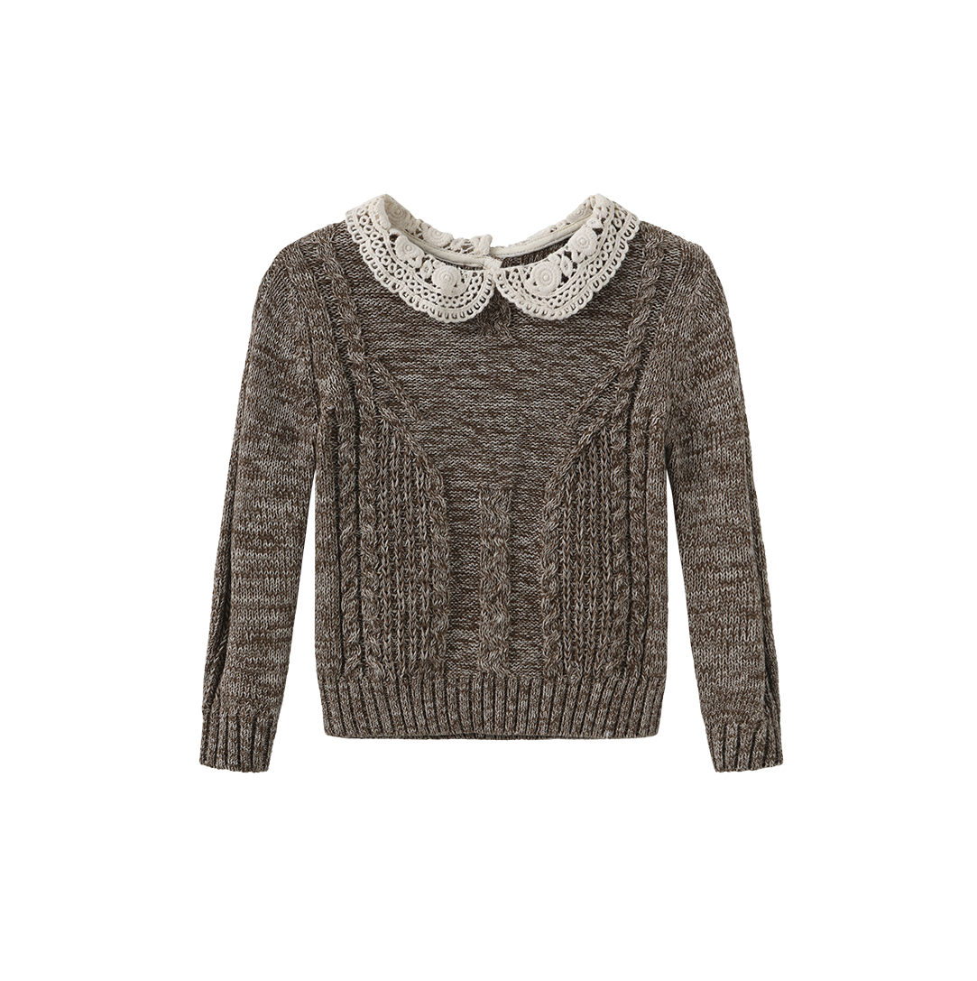 Hilton Marled Knit Bow Sweater Set