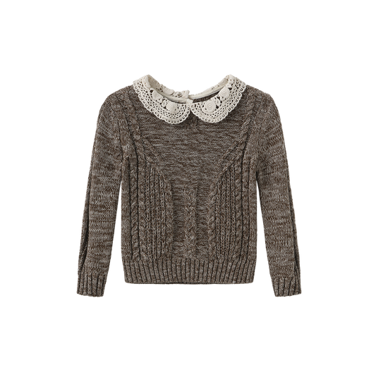 Hilton Marled Knit Bow Sweater Set