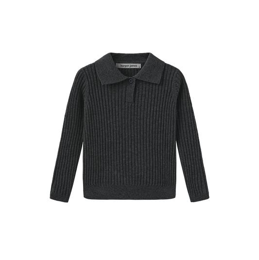 Ribbed Knit Button Sweater