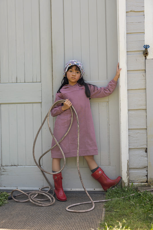 Acid Wash Mauve Chalk Dress