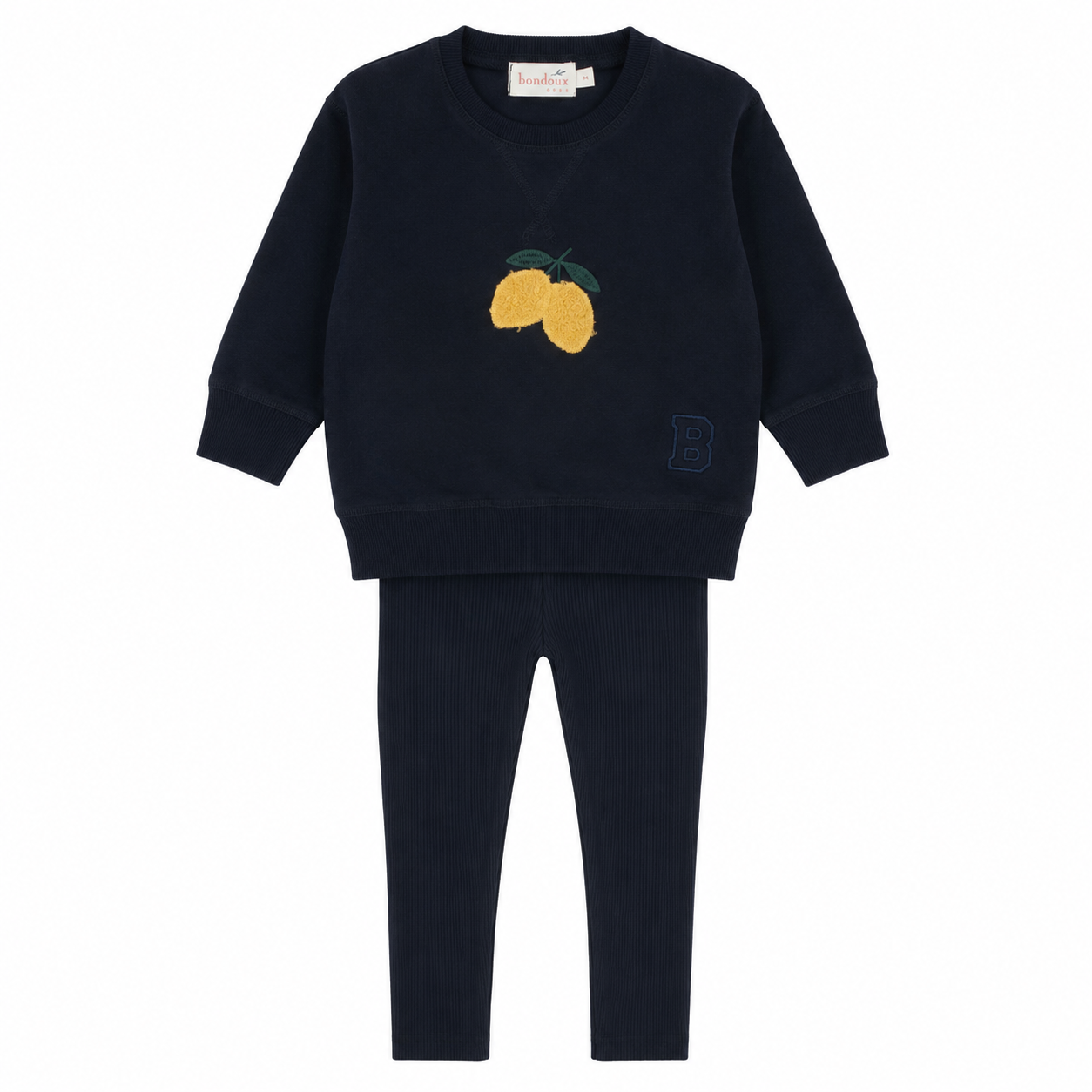 Sherpa Lemon Navy 2 Pcs Set