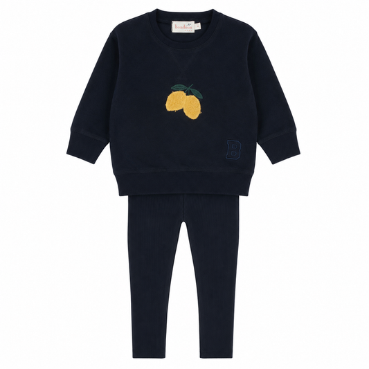 Sherpa Lemon Navy 2 Pcs Set
