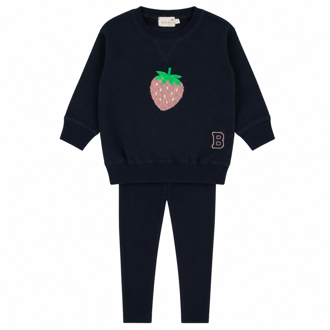 Sherpa Strawberry Navy 2 Pcs Set