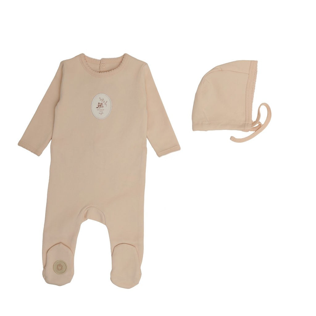 Cottage Comfort Footie & Hat Set