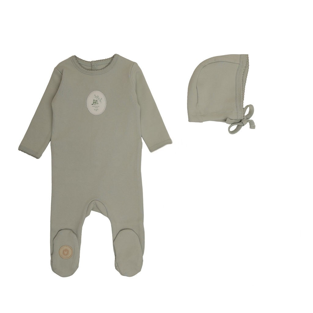 Cottage Comfort Footie & Hat Set