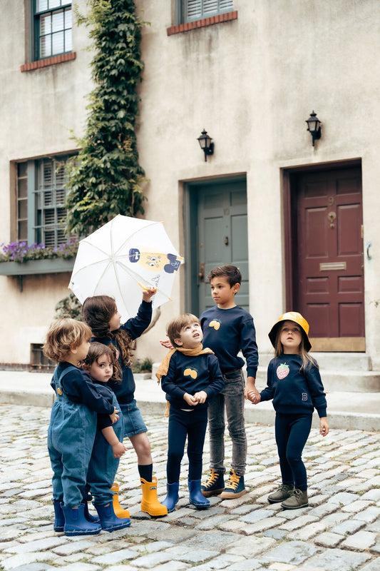Sherpa Lemon Navy 2 Pcs Set