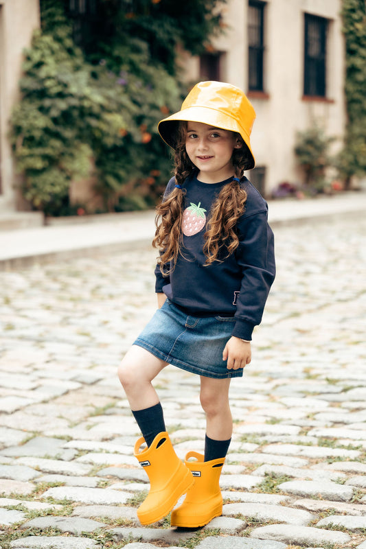 Sherpa Strawberry Navy Top