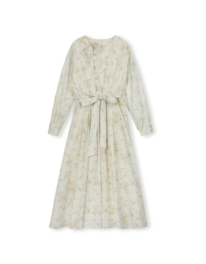 Checked Pleated Detailed Dress