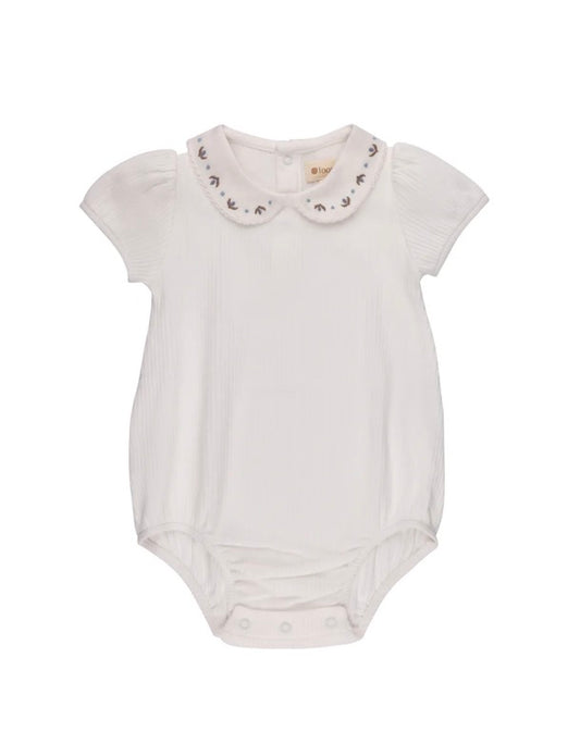 Embroidered Trim Collection Romper