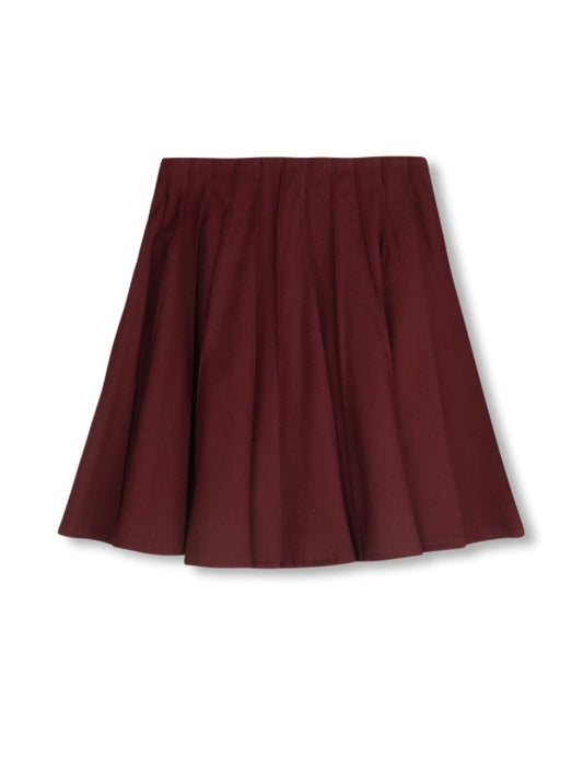 Ellin Burgundy Wool Skirt