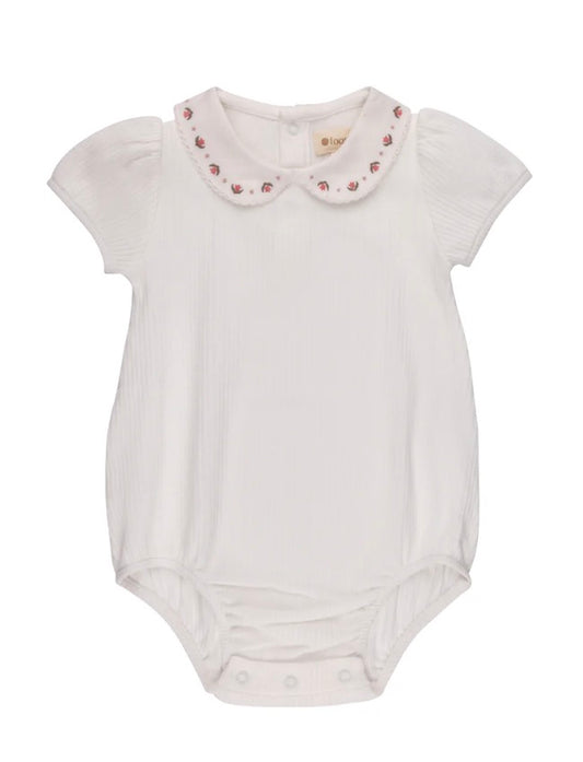 Embroidered Trim Collection Romper