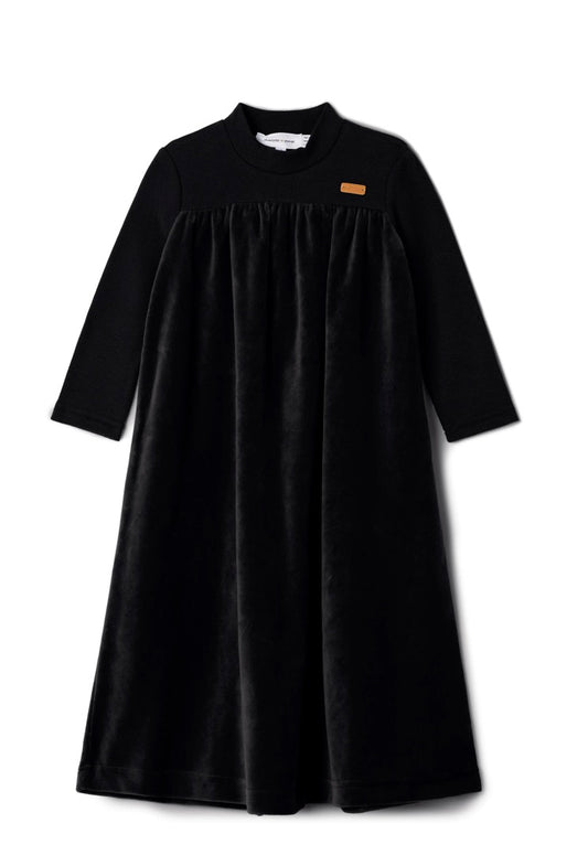 Girls Robe Velour & 2 x 2 Rib