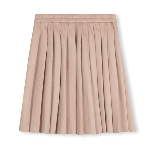 Timber Shimmer Wool Pleated Skirt