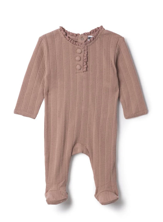 Baby pointelle onesie