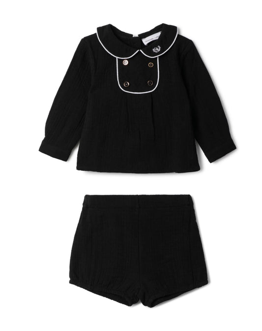 2 PC baby with woven fabric