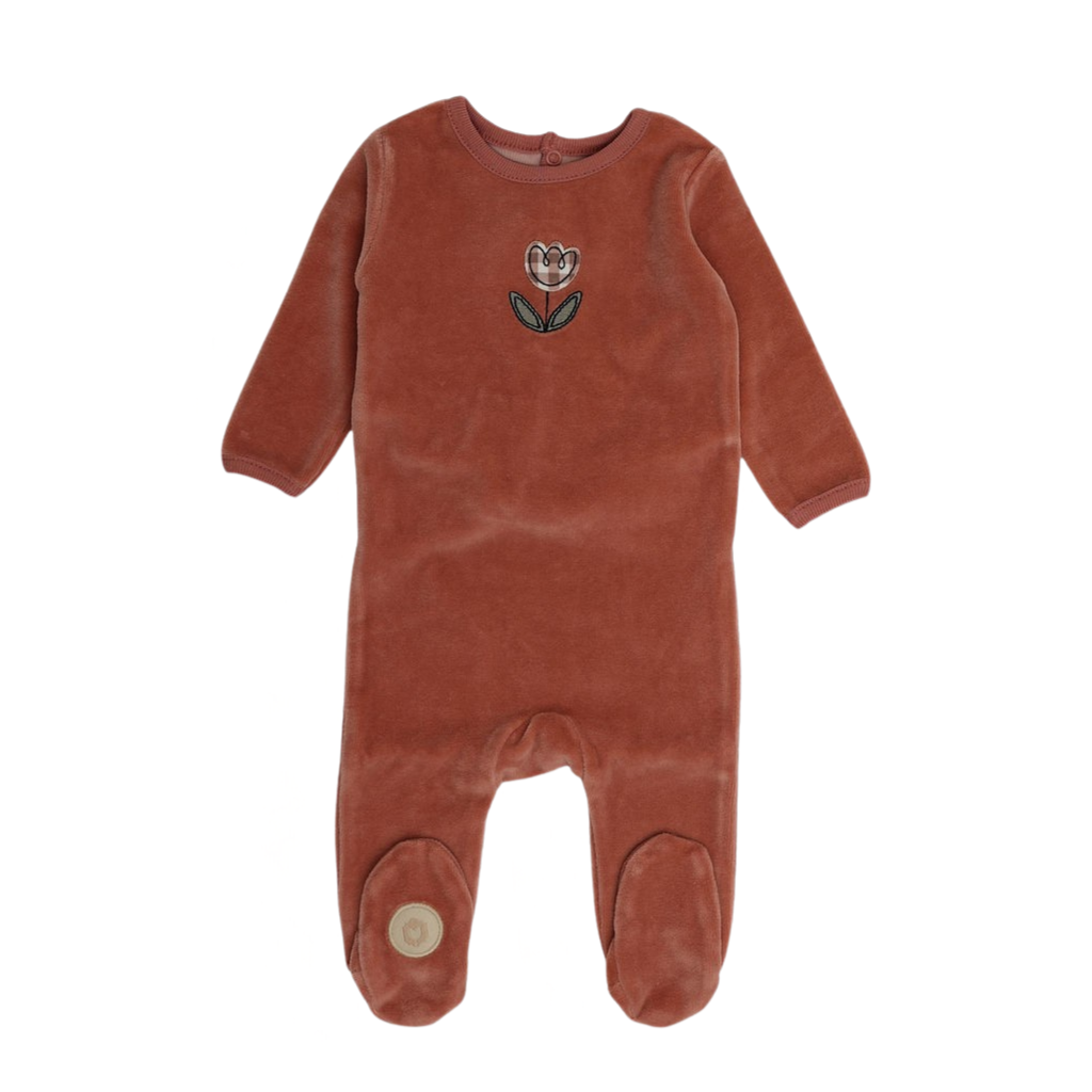 Gingham Grove Girls Footie