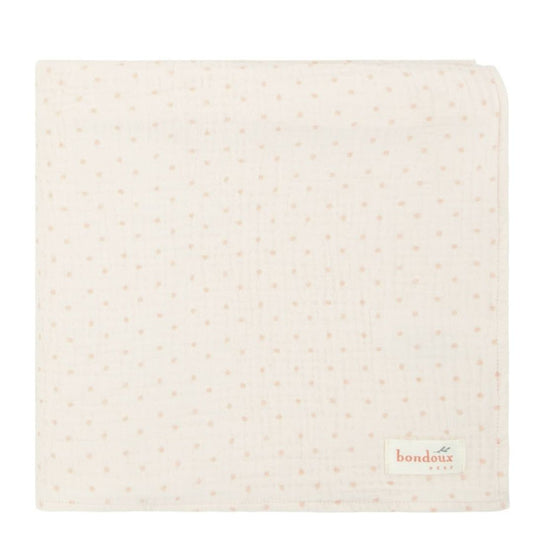 Polka dot White/Pink Blanket
