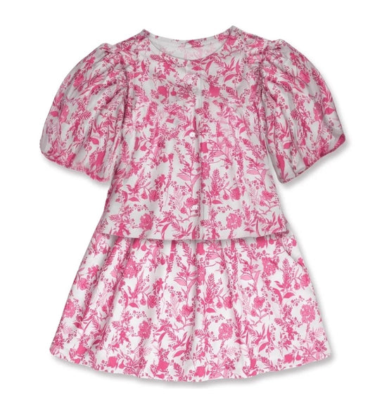 Pink Floral Girl 2 Piece