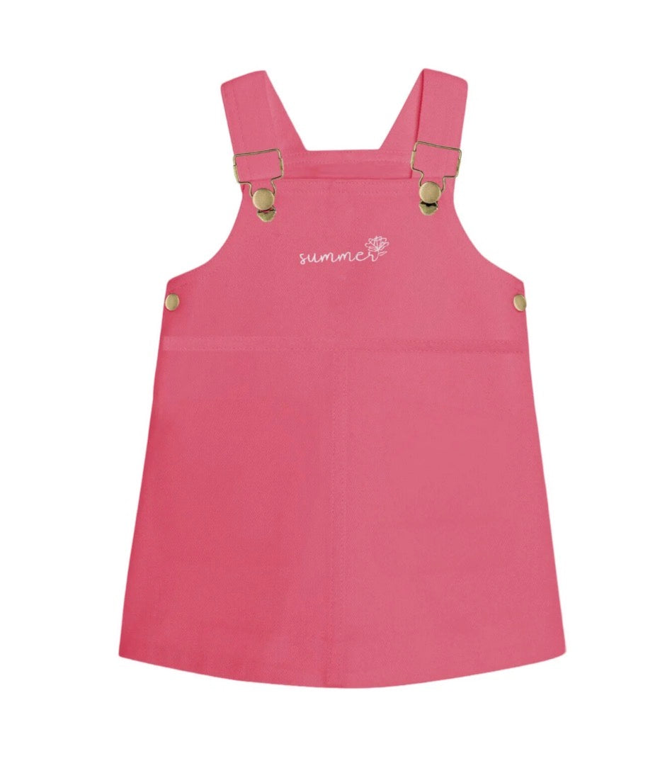 Pink Denim Pinafore Jumper