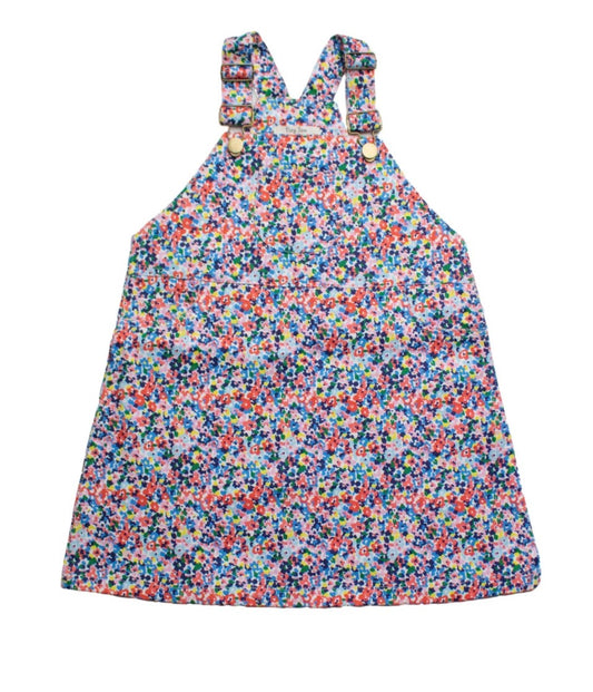Floral Denim Pinafore Jumper