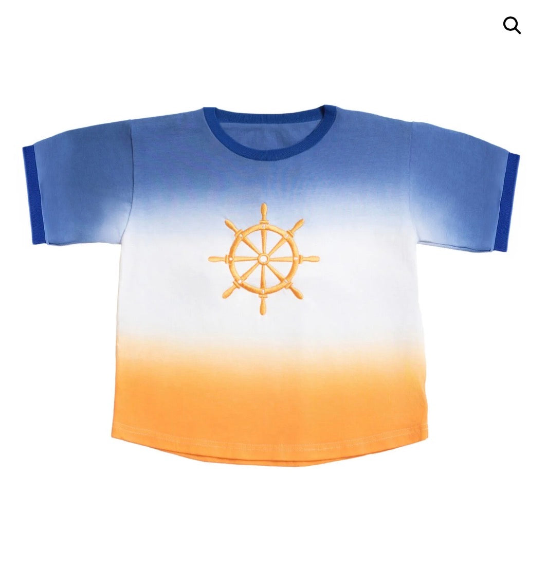 Blue Tie Dye Boys T-Shirt