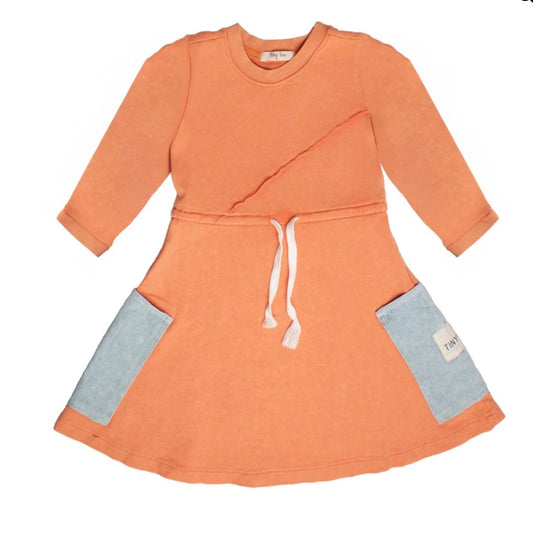 Orange Dress Long Sleeve