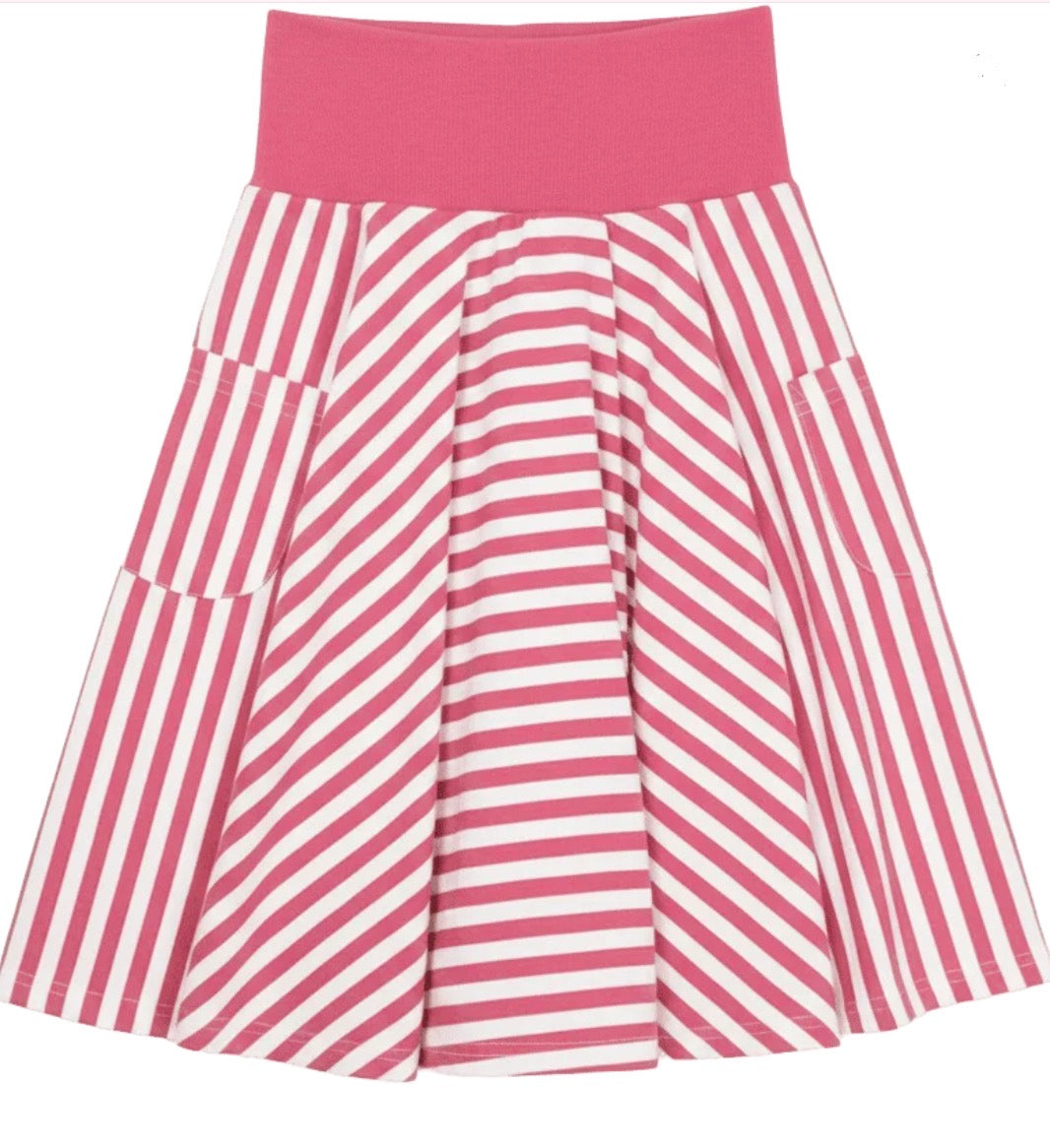 Pink/ White Skirt