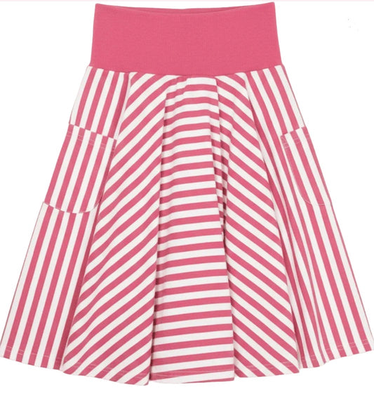 Pink/ White Skirt