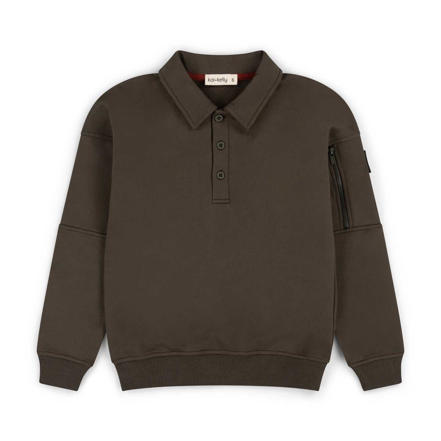 Between Lines Polo Sweatshirt