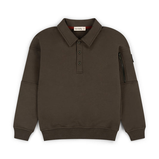 Between Lines Polo Sweatshirt