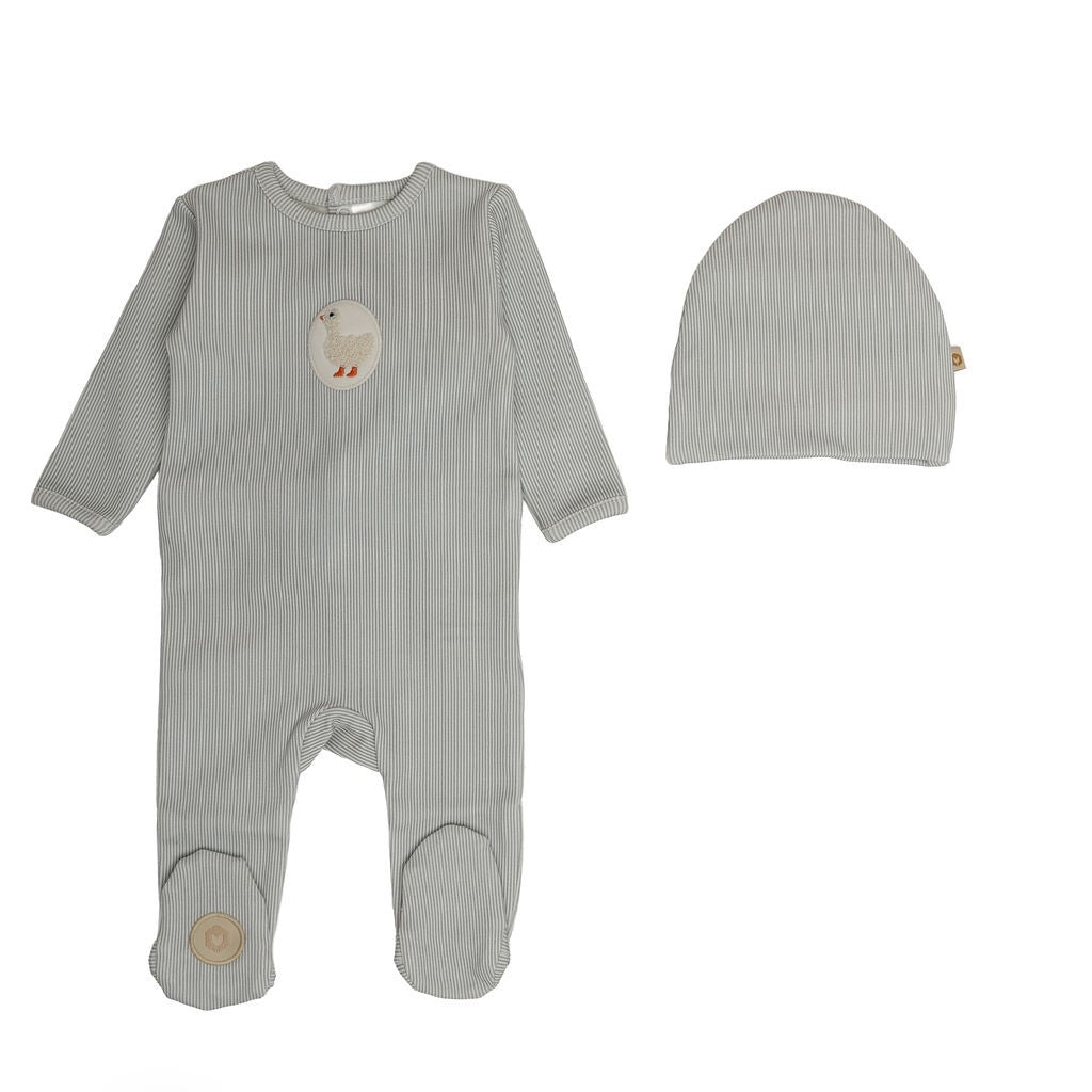 Little Duckling Footie & Hat Set