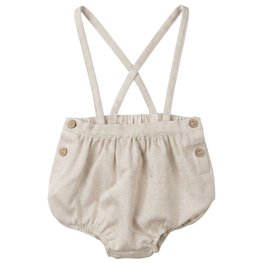 Baby Overall In Solid Woven