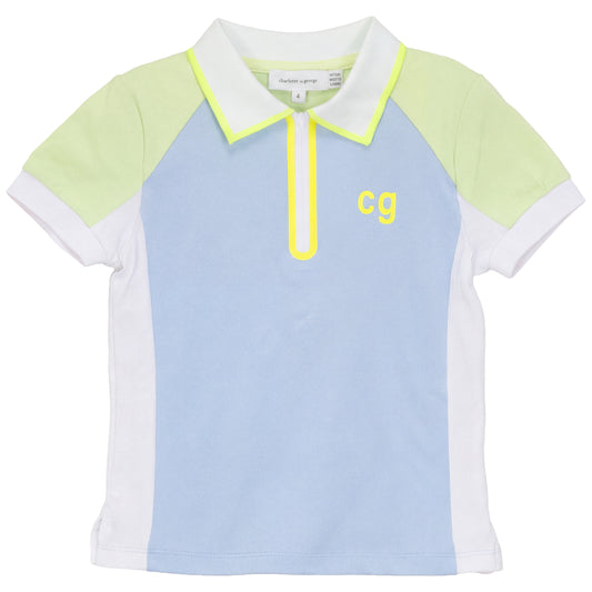 Boys Short Sleeves Multi Polo Top
