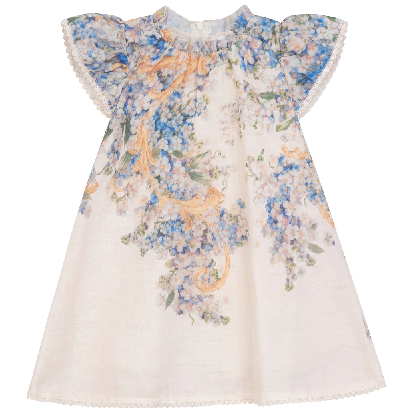 Girls Boarder Floral Dress