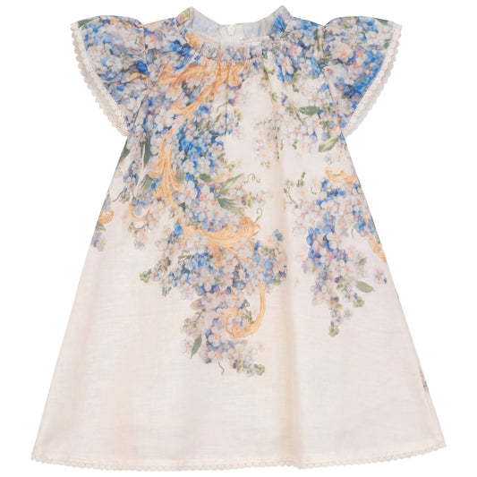 Girls Boarder Floral Dress