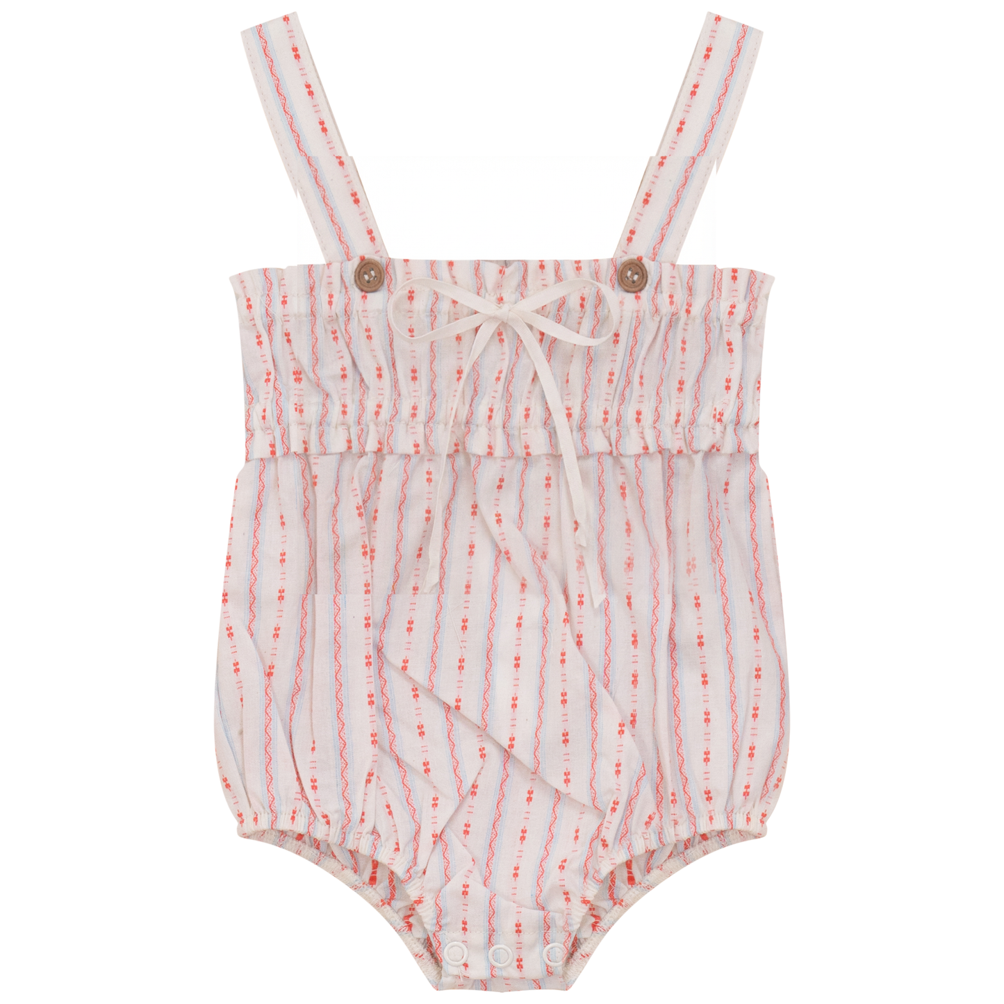 Girls Cotton Striped Design Bubble