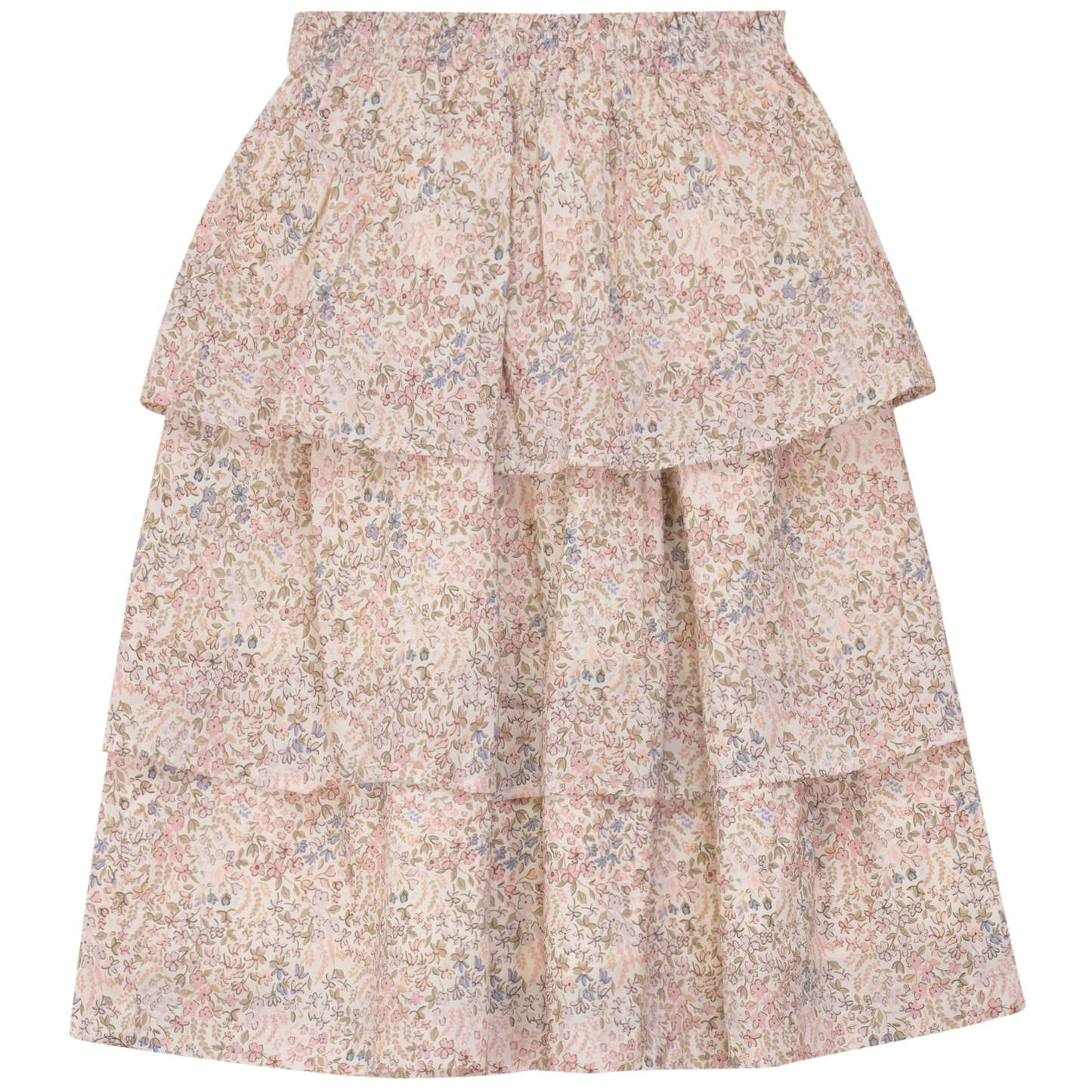 Girls Cotton Floral Skirt