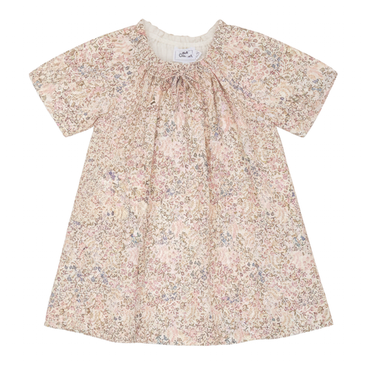 Girls Cotton Floral Dres