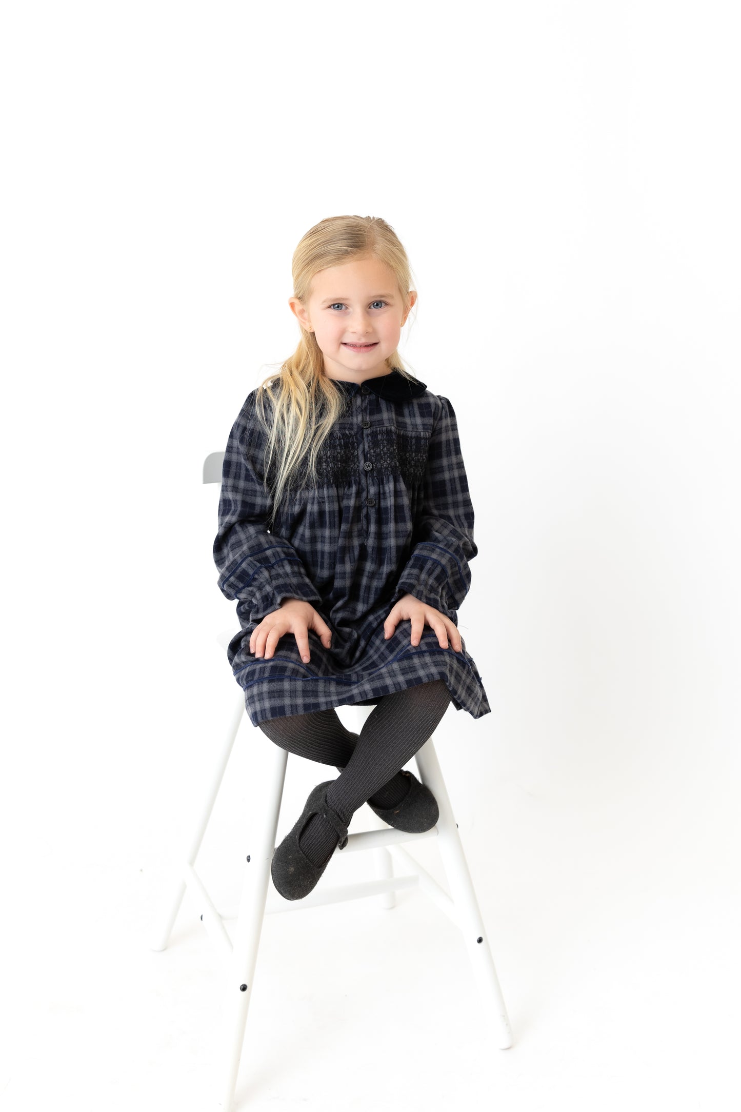 Velvet Plaid Dress