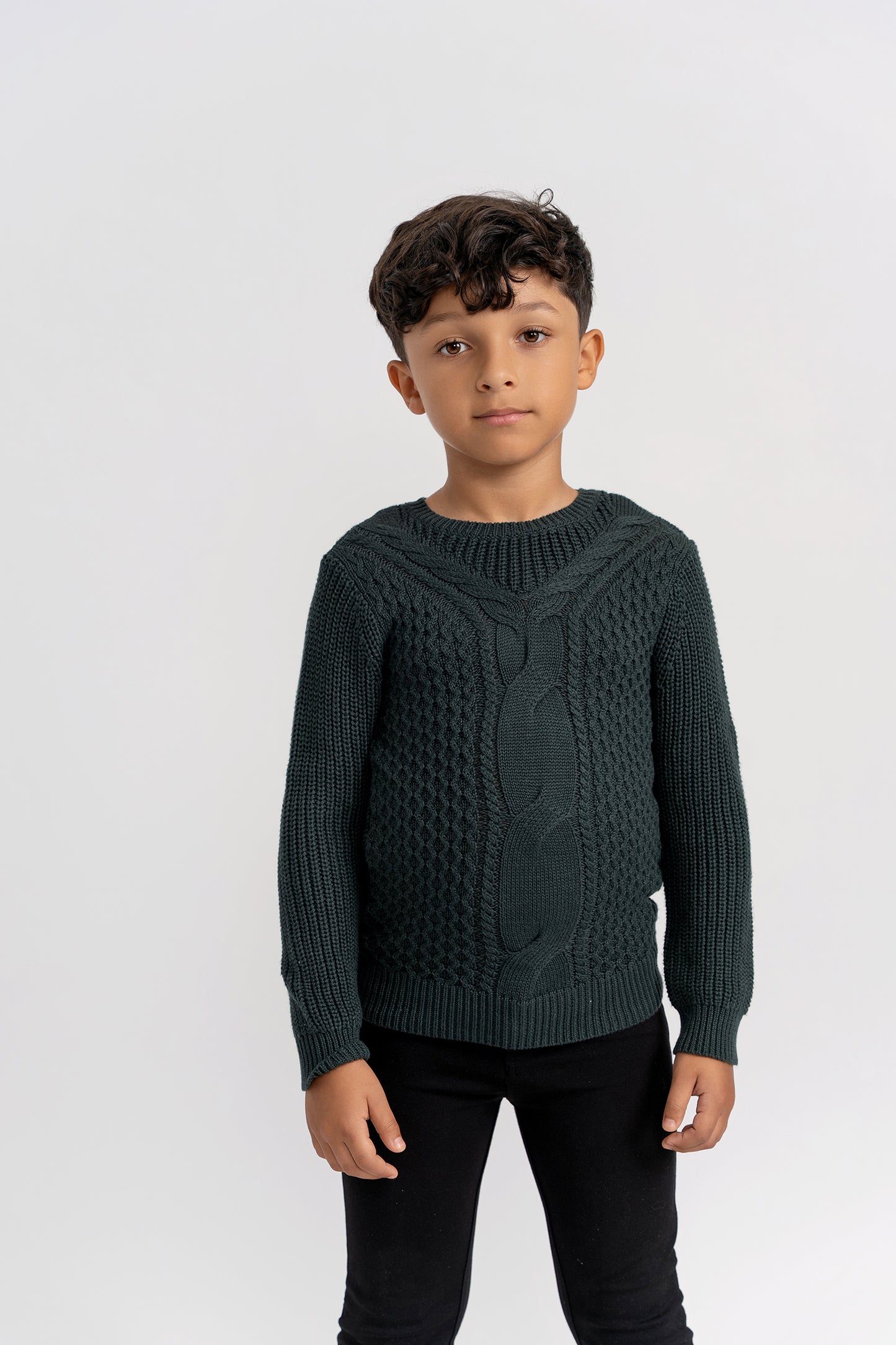 Green Boys Sweater