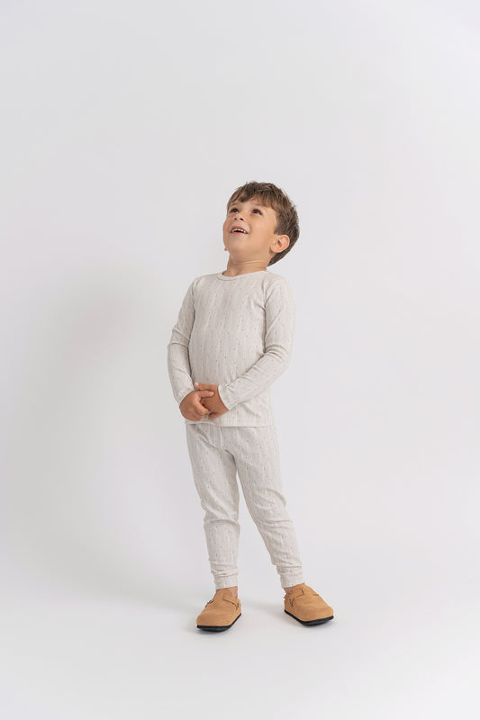 Small Line Print Pajamas