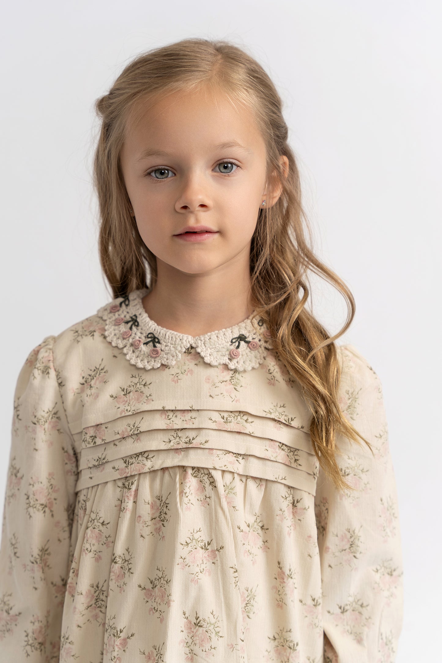 Dress With Crochet Collar