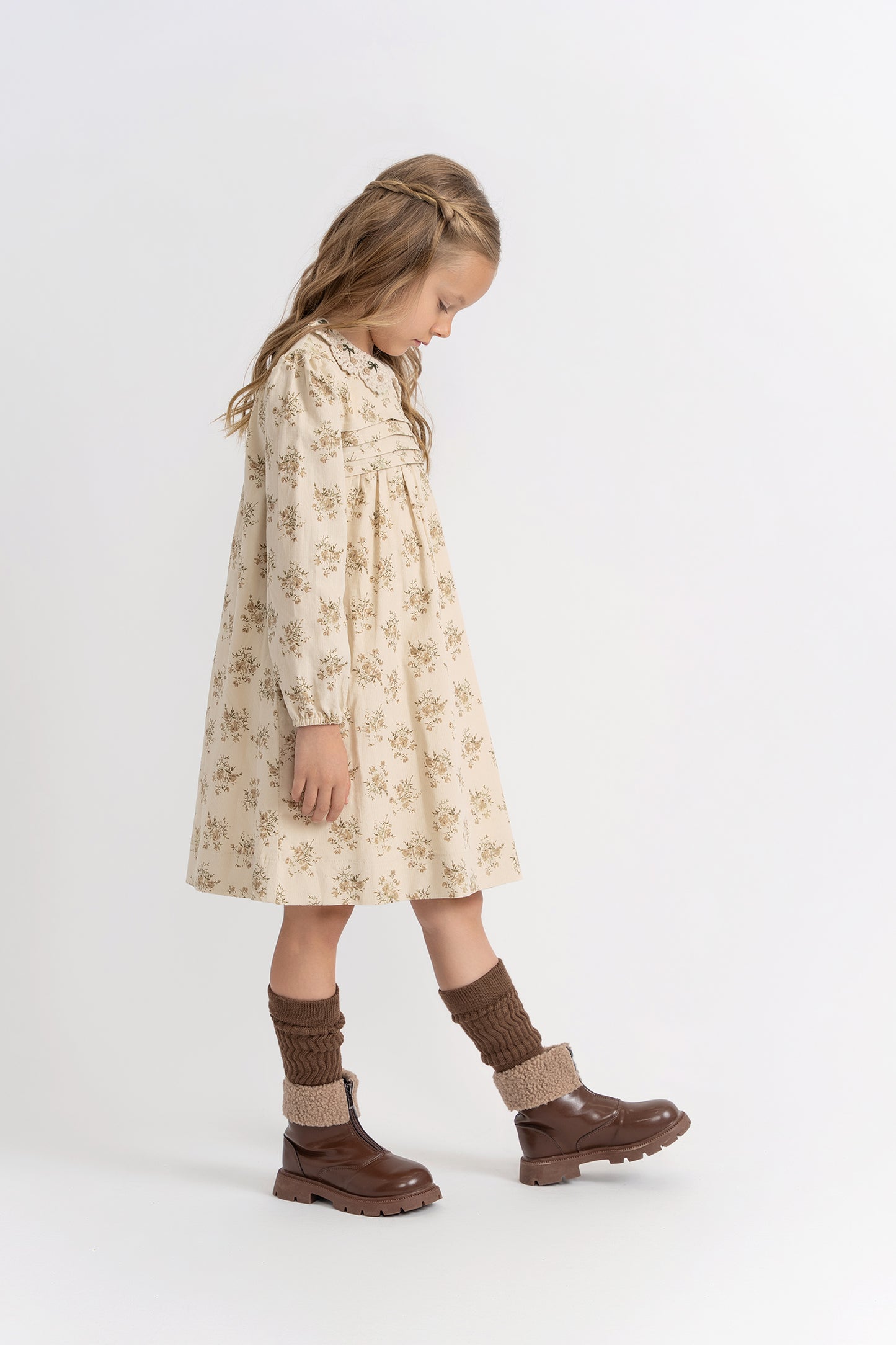 Dress With Crochet Collar