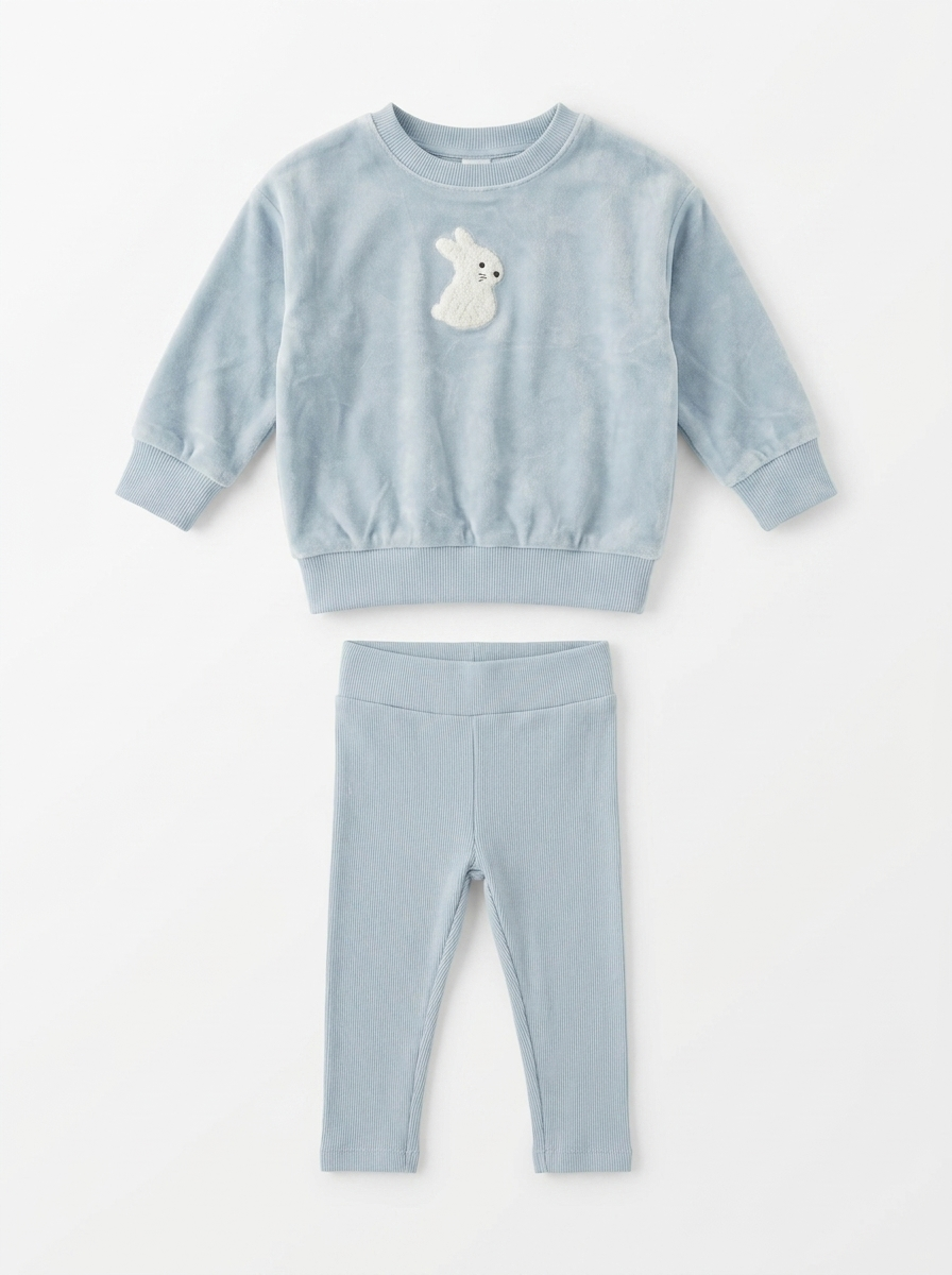 Girls 2 PCS Set With Bunnies