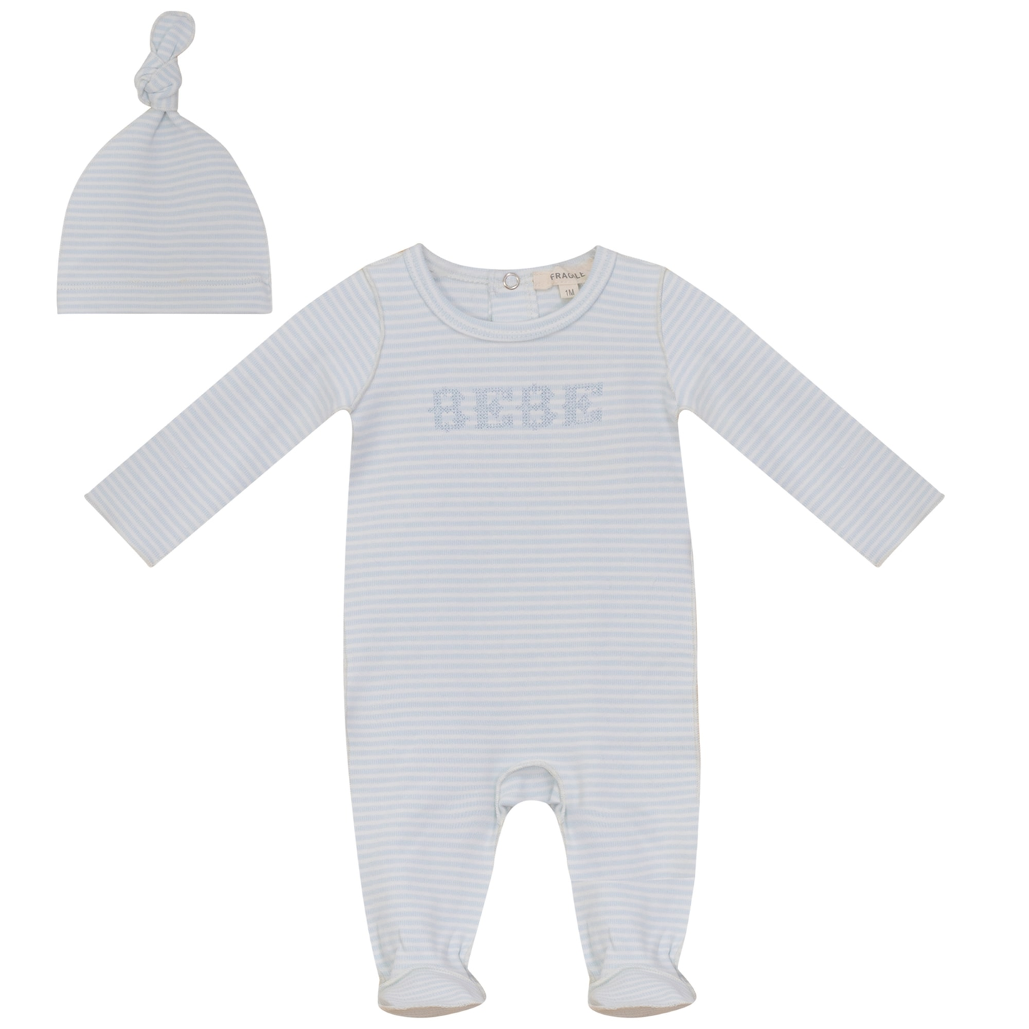 Baby Brushed Stripe Romper Set