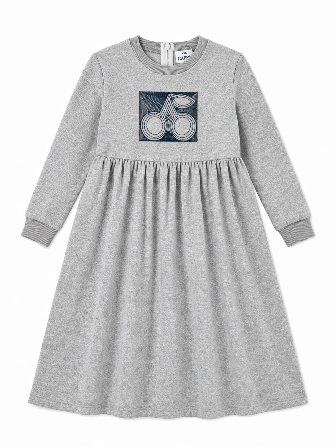 Girls Dress With Cherry Embroidery
