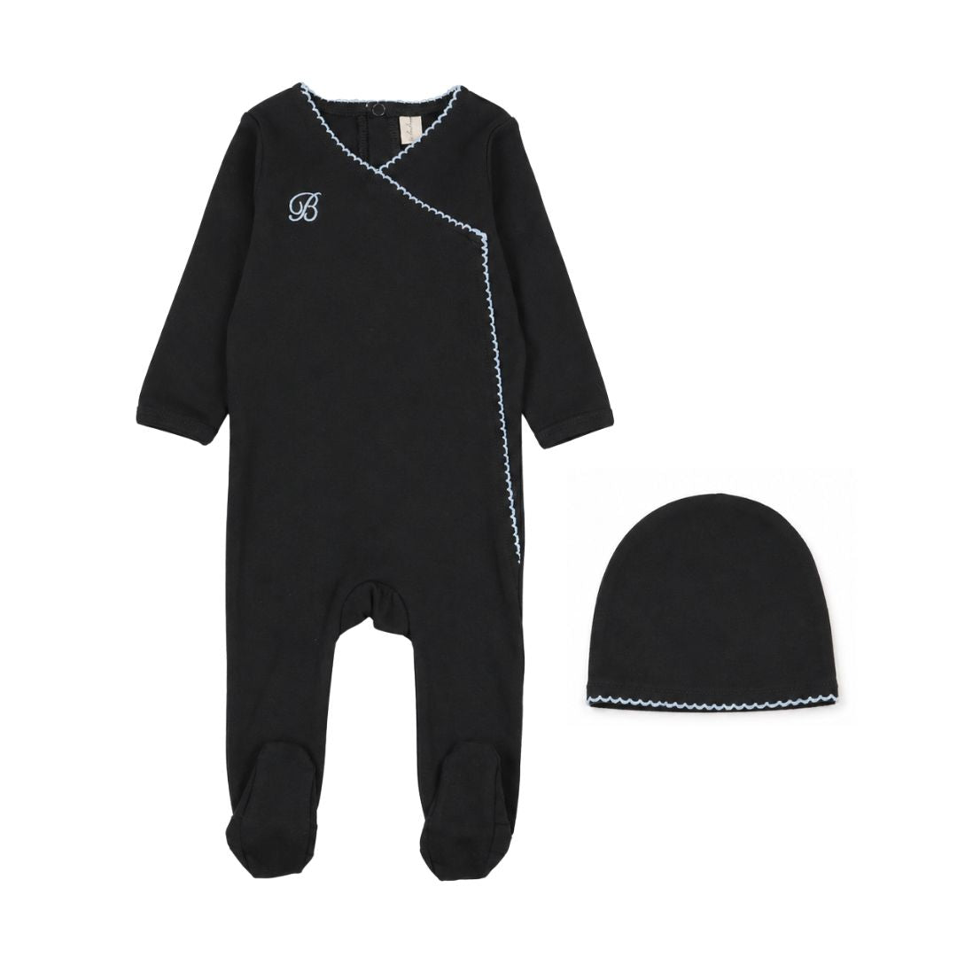 Piped Scalloped Footie Set